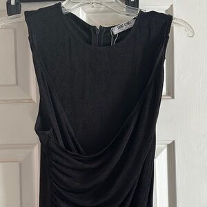 Sandy Liang Sophisticated Black Midi Dress